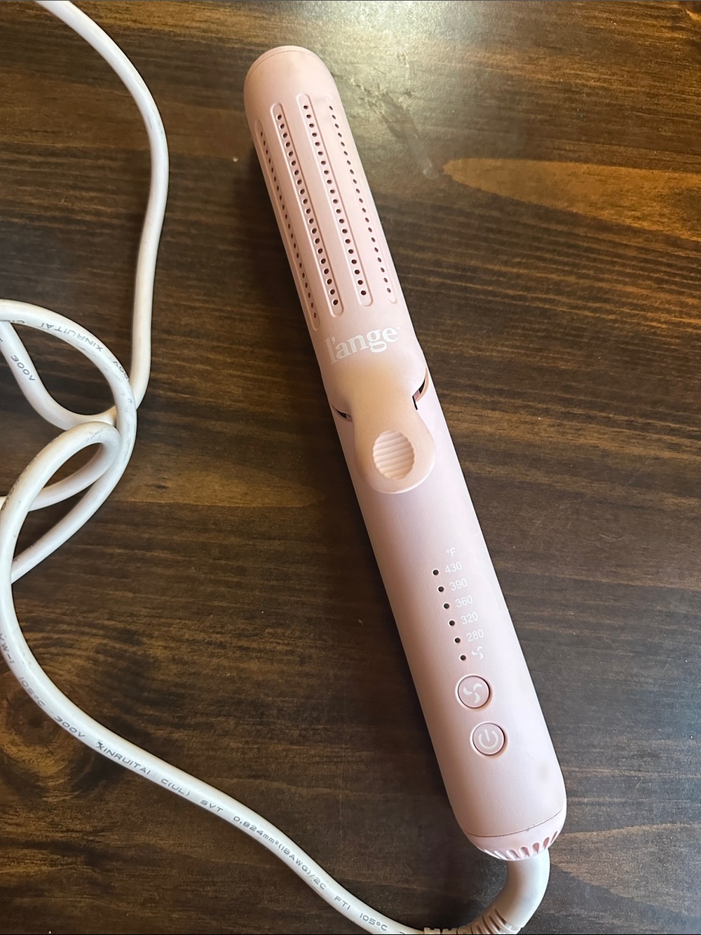 Lange blush pink air flow styler